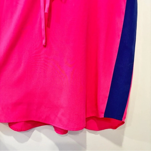 DKNYC Pink silk stretch drawstring dress - Picture 5 of 7